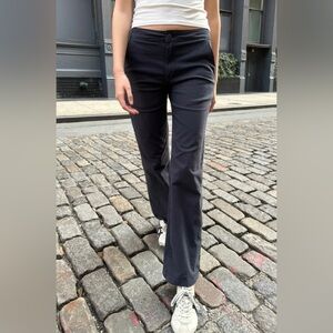NWOT Brandy Melville Black Pants 0/S cargo stretch straight leg